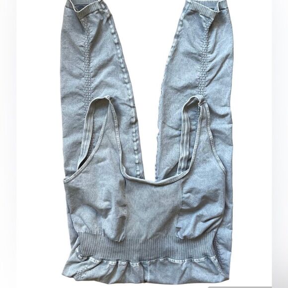 Free People Movement Good Karma Onesie in Iced Gray Size X/L NEW - Picture 11 of 12